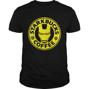 Tony Stark Starbucks Coffee Shirt